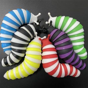 3D Articulated caterpillar fidget toy - large